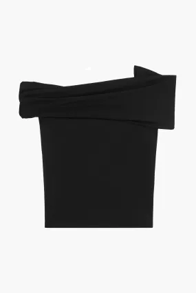 ASYMMETRICAL OFF SHOULDER TOP