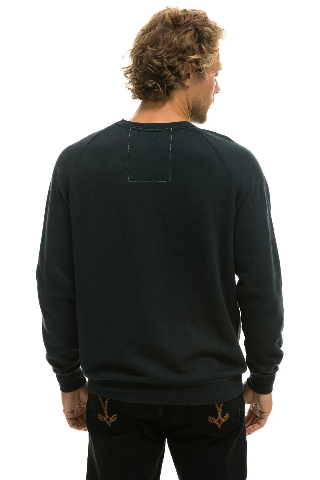 Aviator Nation Bolt Crew Sweatshirt in Charcoal