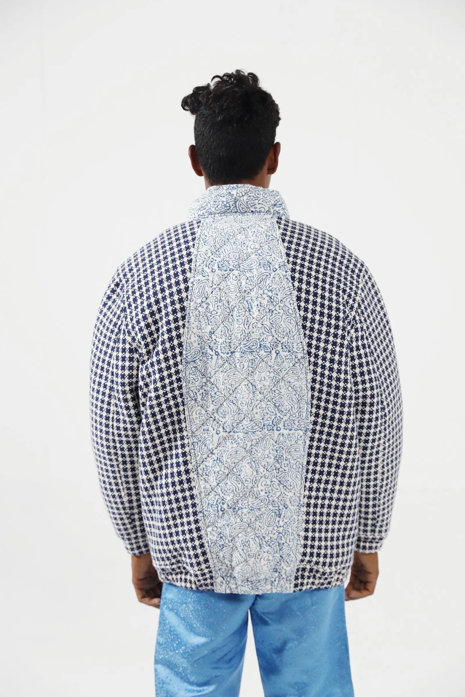 BLOCK PRINTED PUFFER JACKET