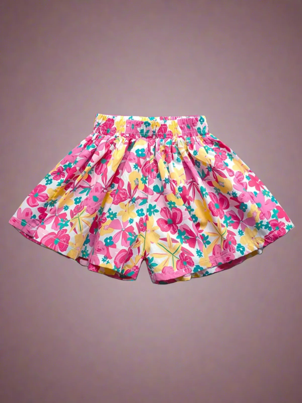 Blossom Breeze Wide Leg Floral Shorts