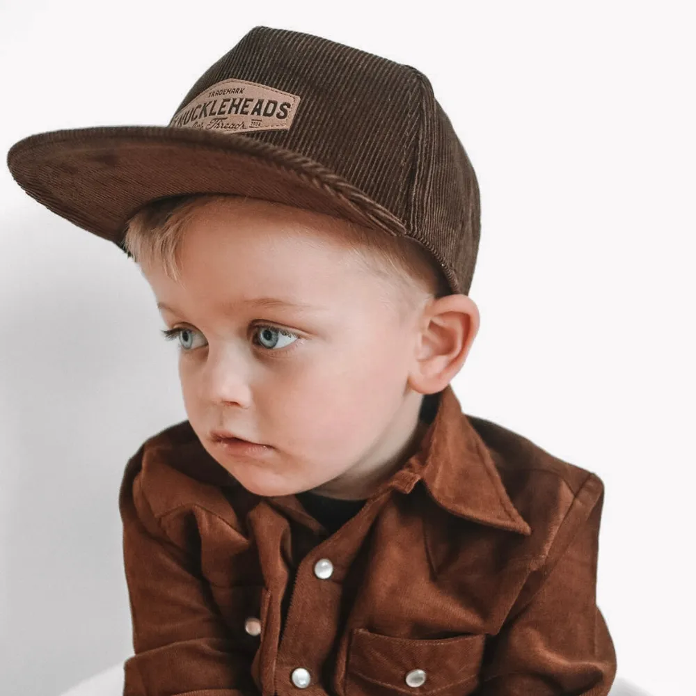 Brayden Brown Corduroy Trucker Hat