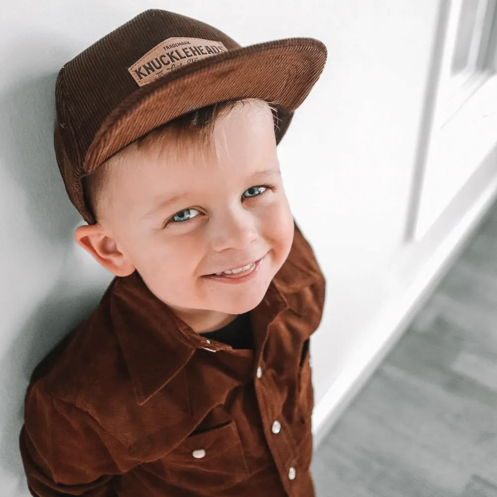 Brayden Brown Corduroy Trucker Hat