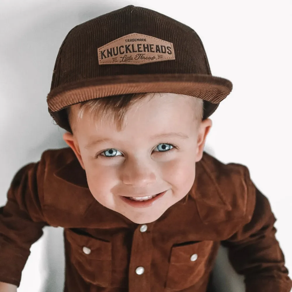 Brayden Brown Corduroy Trucker Hat