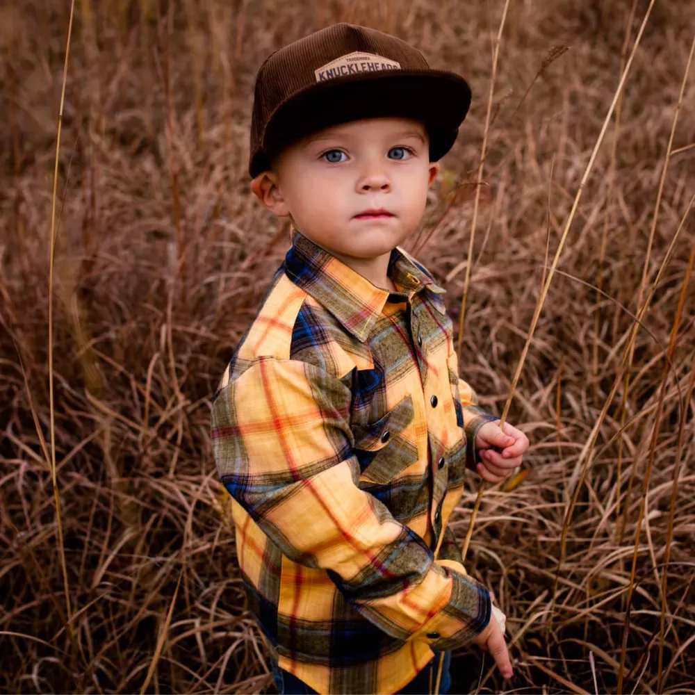 Brayden Brown Corduroy Trucker Hat