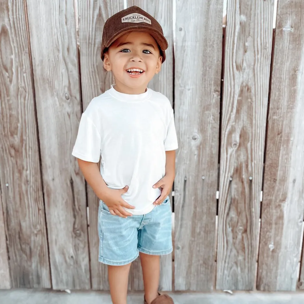 Brayden Brown Corduroy Trucker Hat