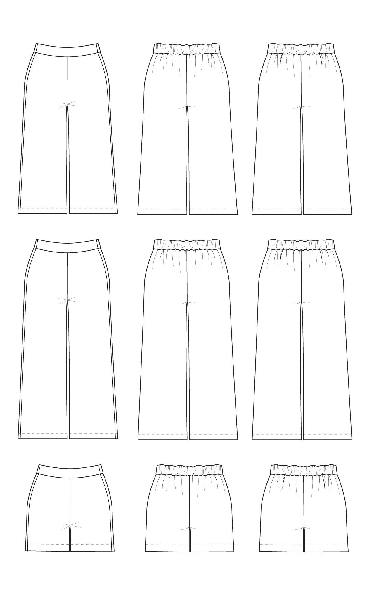 Calder Pants & Shorts 12-32 printed pattern