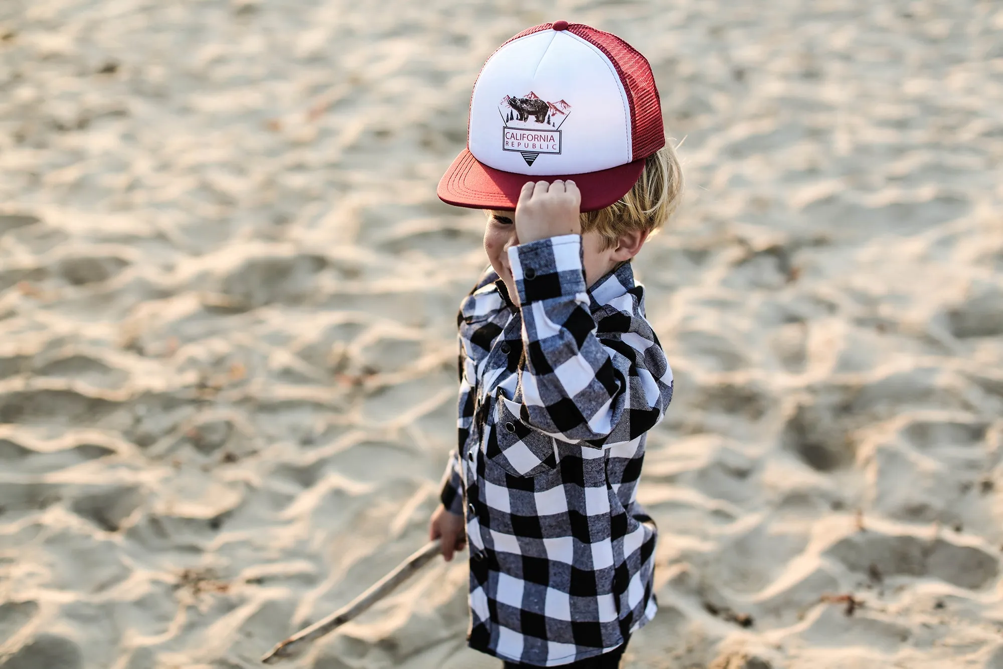 Cali Burgundy Trucker Hat