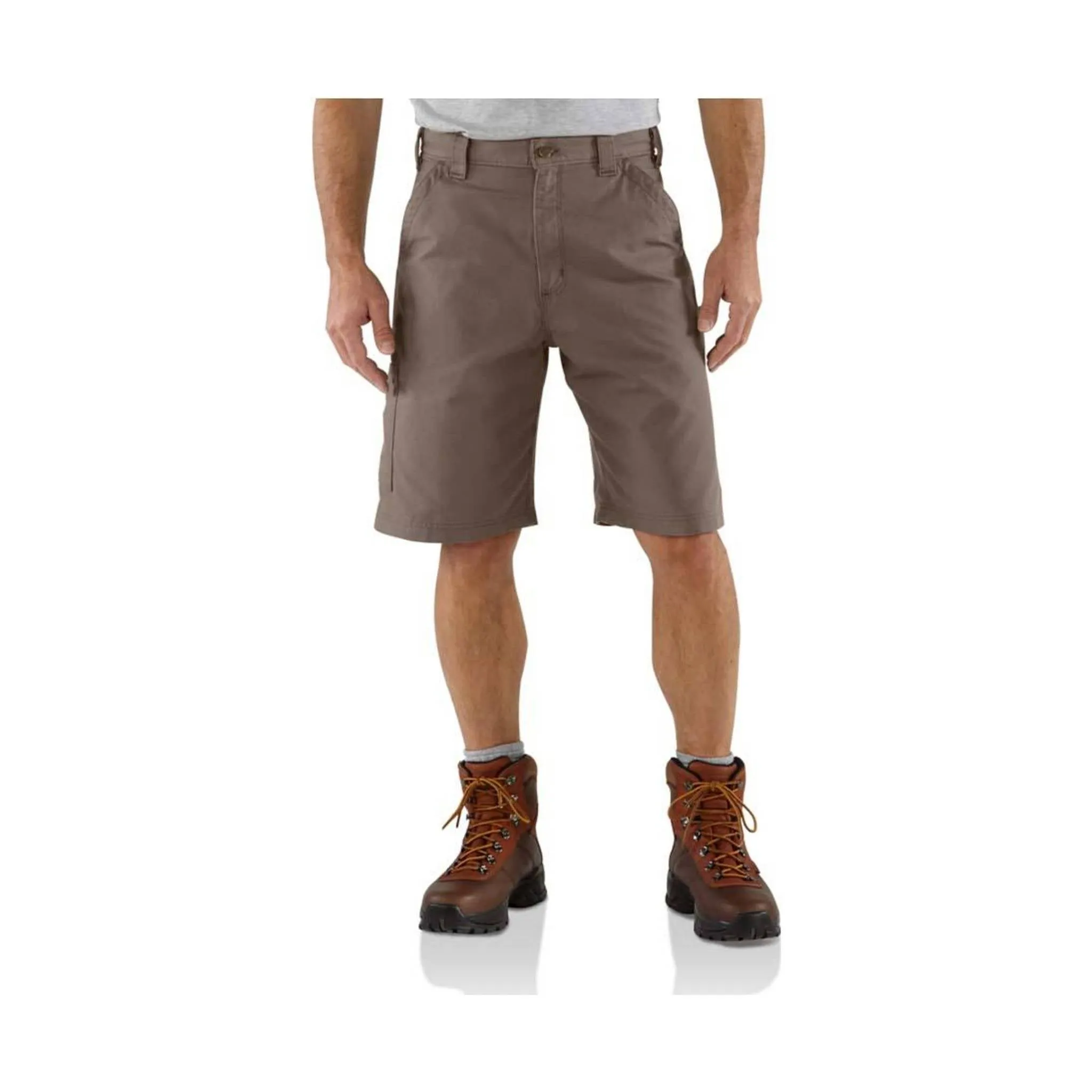 Carhartt Men's Loose Fit Canvas Utility Work Shorts 10 Inch - Light Brown