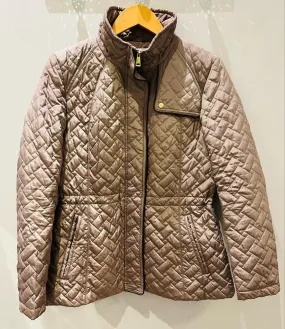 Cole Haan Taupe Quilted Jacket - Size Medium