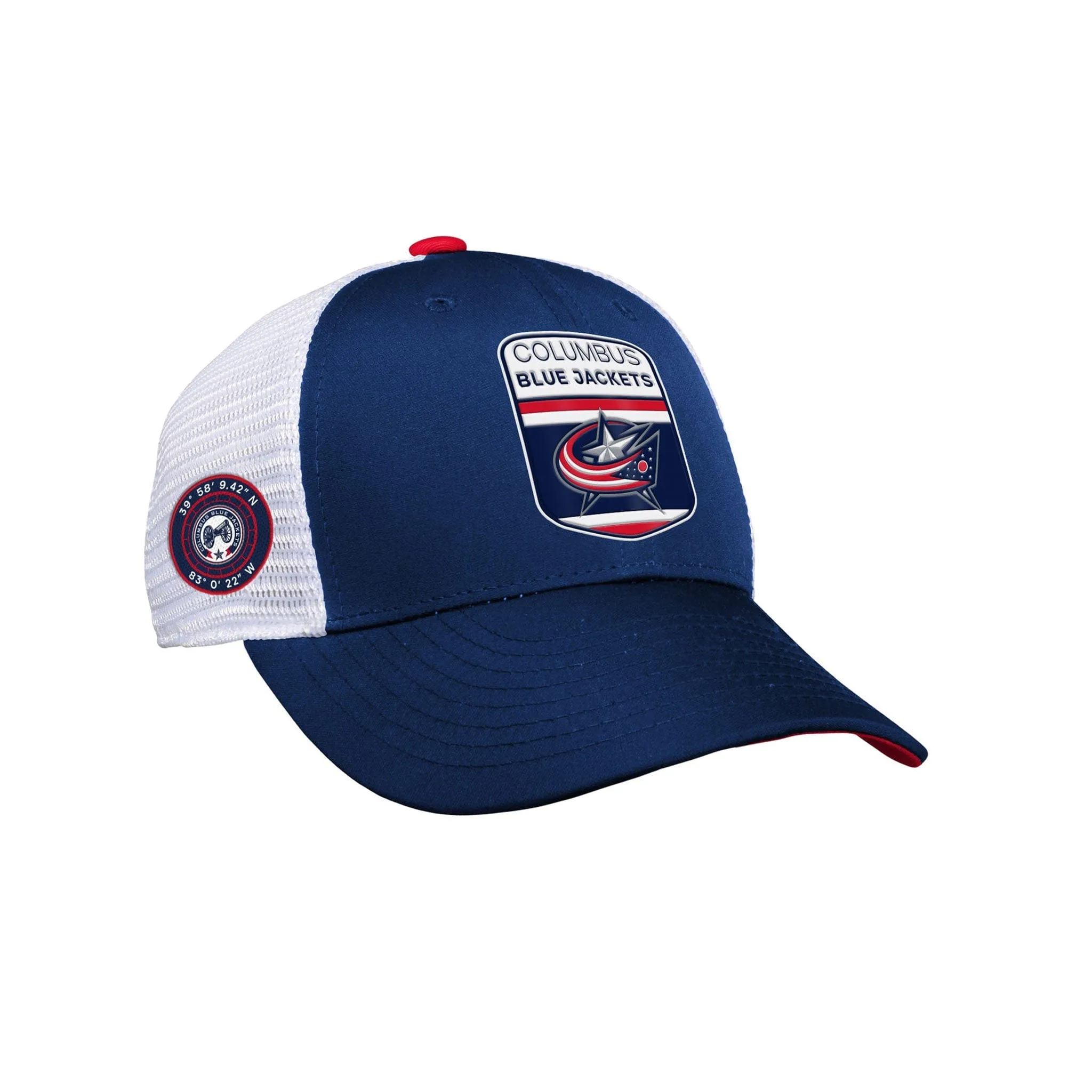 Columbus Blue Jackets - Outer Stuff NHL Draft Structured Trucker Youth Hat