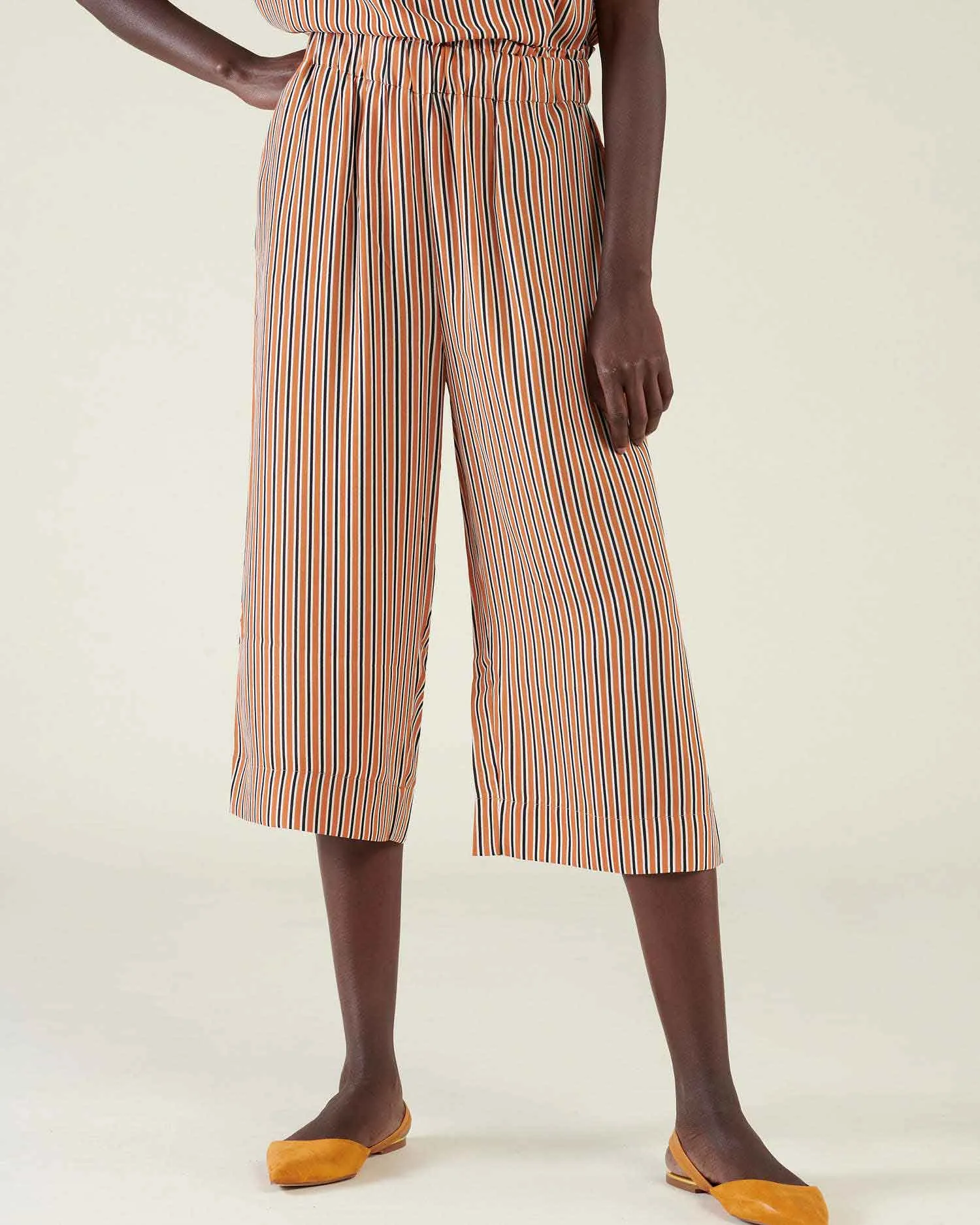 Culotte trousers elastic waistband