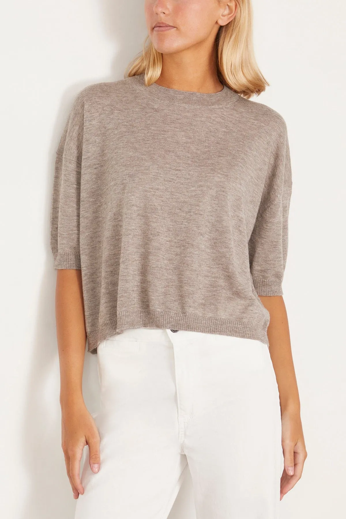 Deliah Top in Taupe