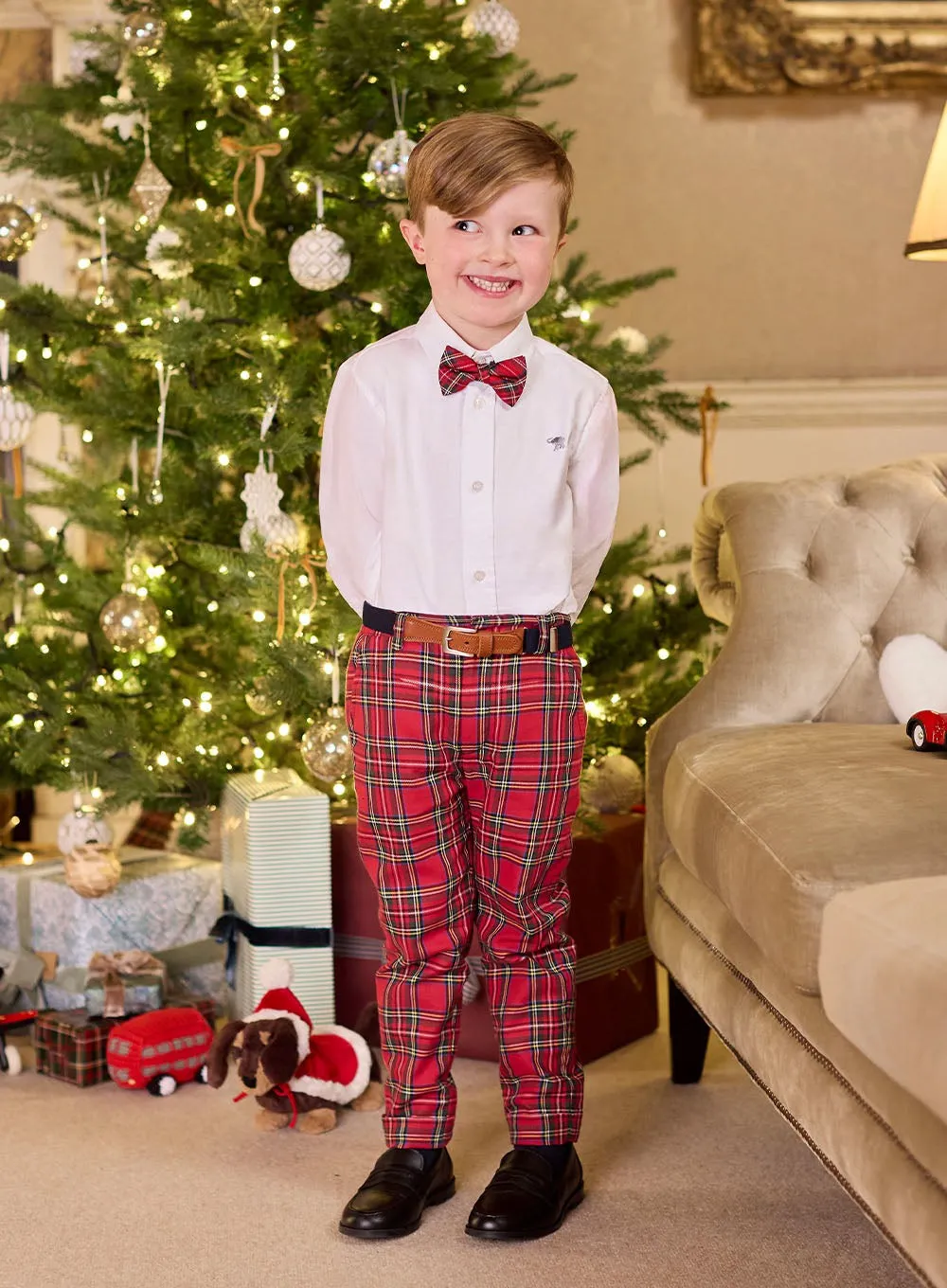 Donald Trousers in Red Tartan