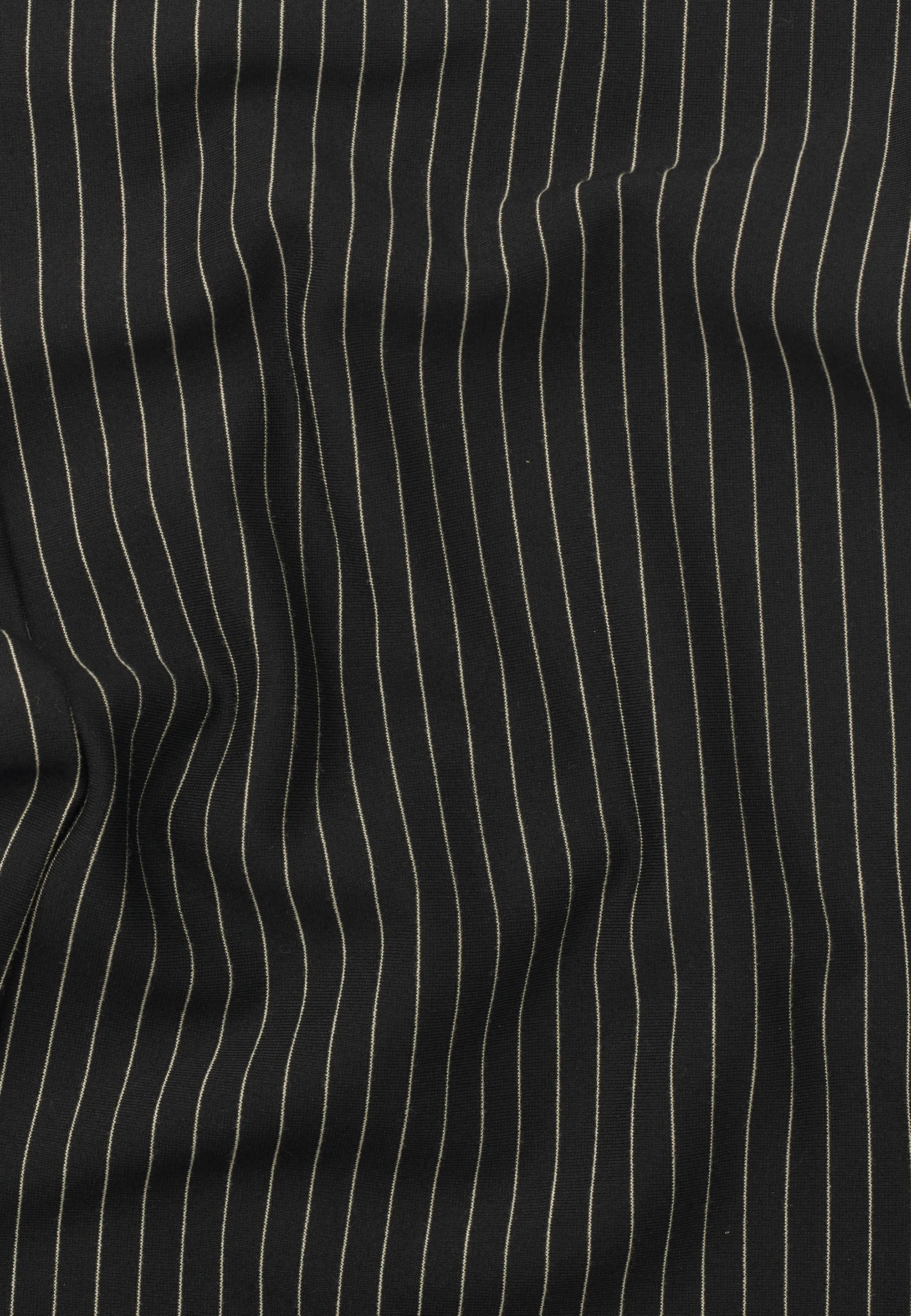 Donna Loose Jersey - Short Length - Black Stripe Brushed