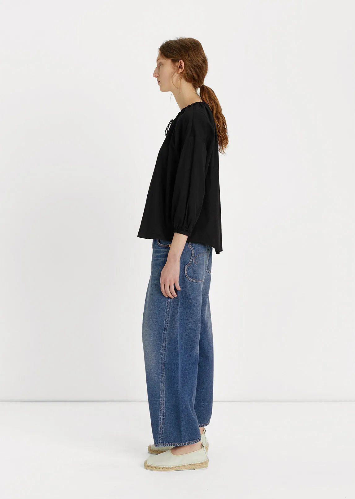 Drawstring Peasant Top