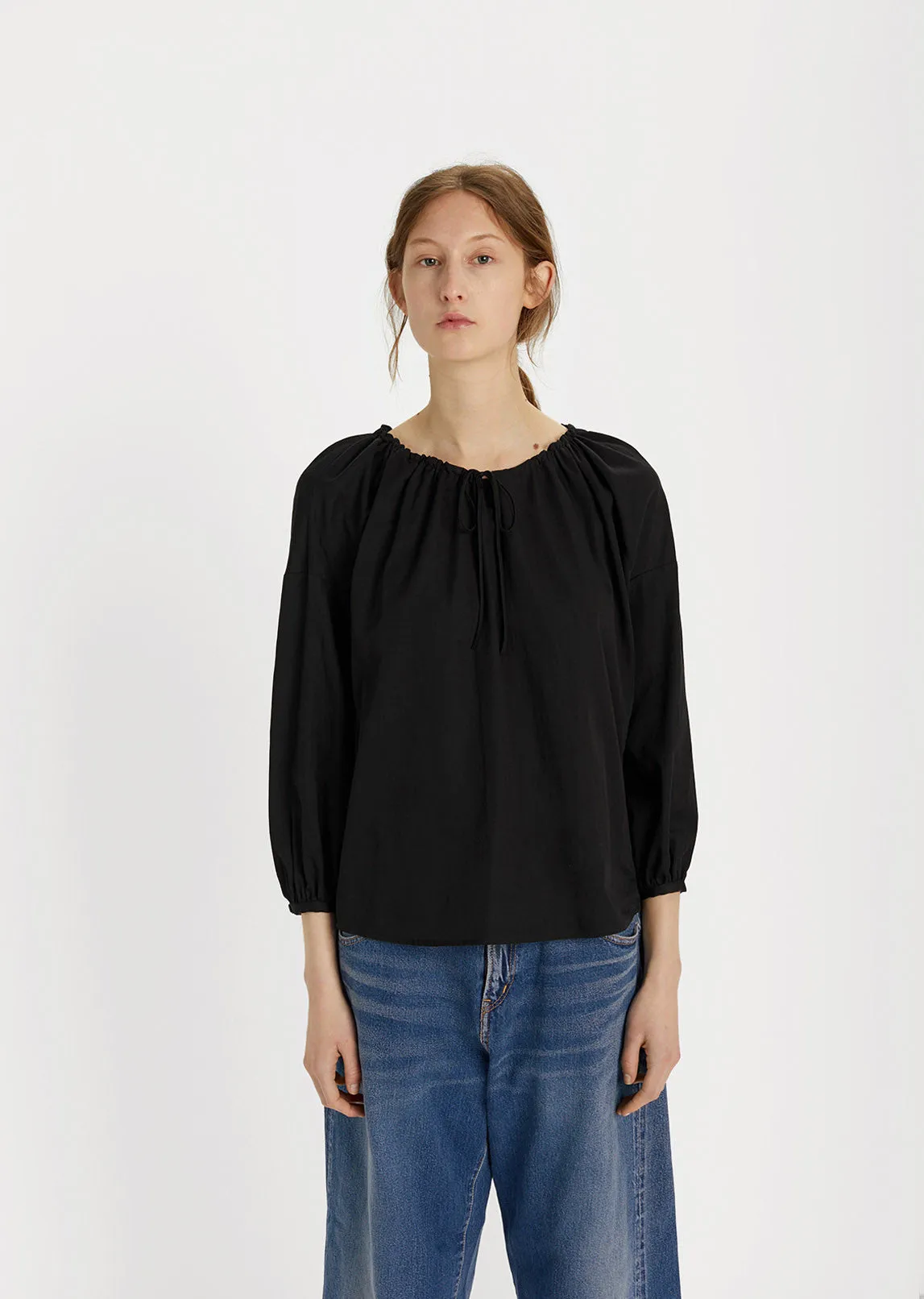 Drawstring Peasant Top