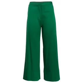 Forest Green High Waisted Trousers