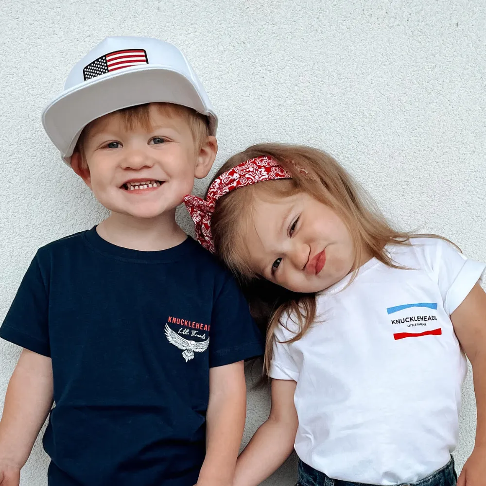 Hat for Infant | Freedom American Flag Hat | 4th of July Infant Sun Hat