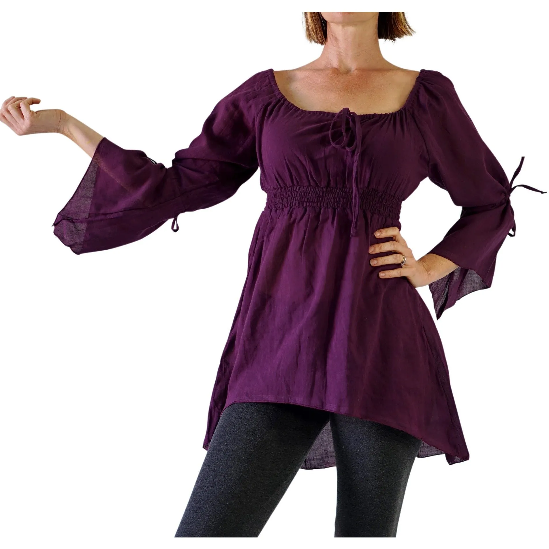 'Juliet' Pirate Chemise - Purple