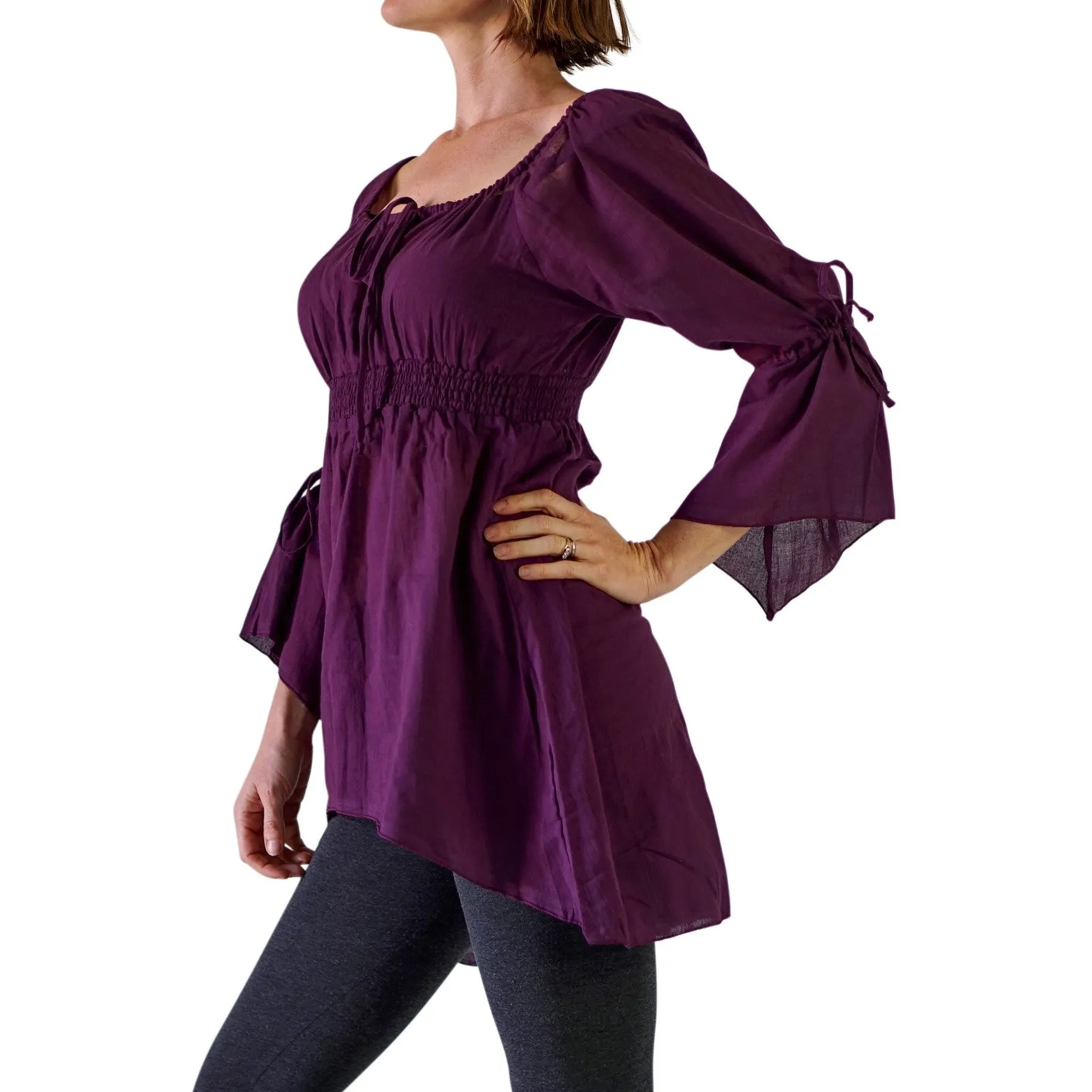 'Juliet' Pirate Chemise - Purple