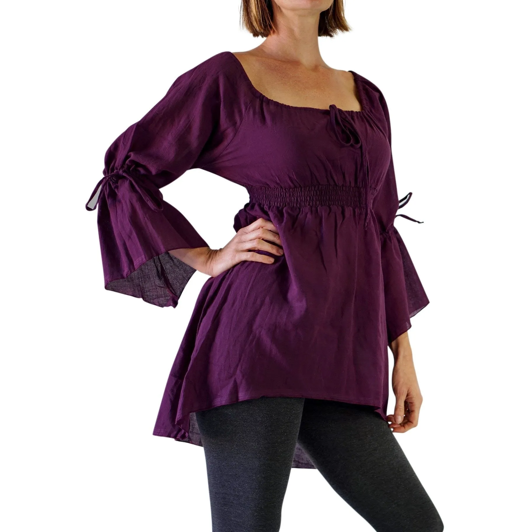 'Juliet' Pirate Chemise - Purple