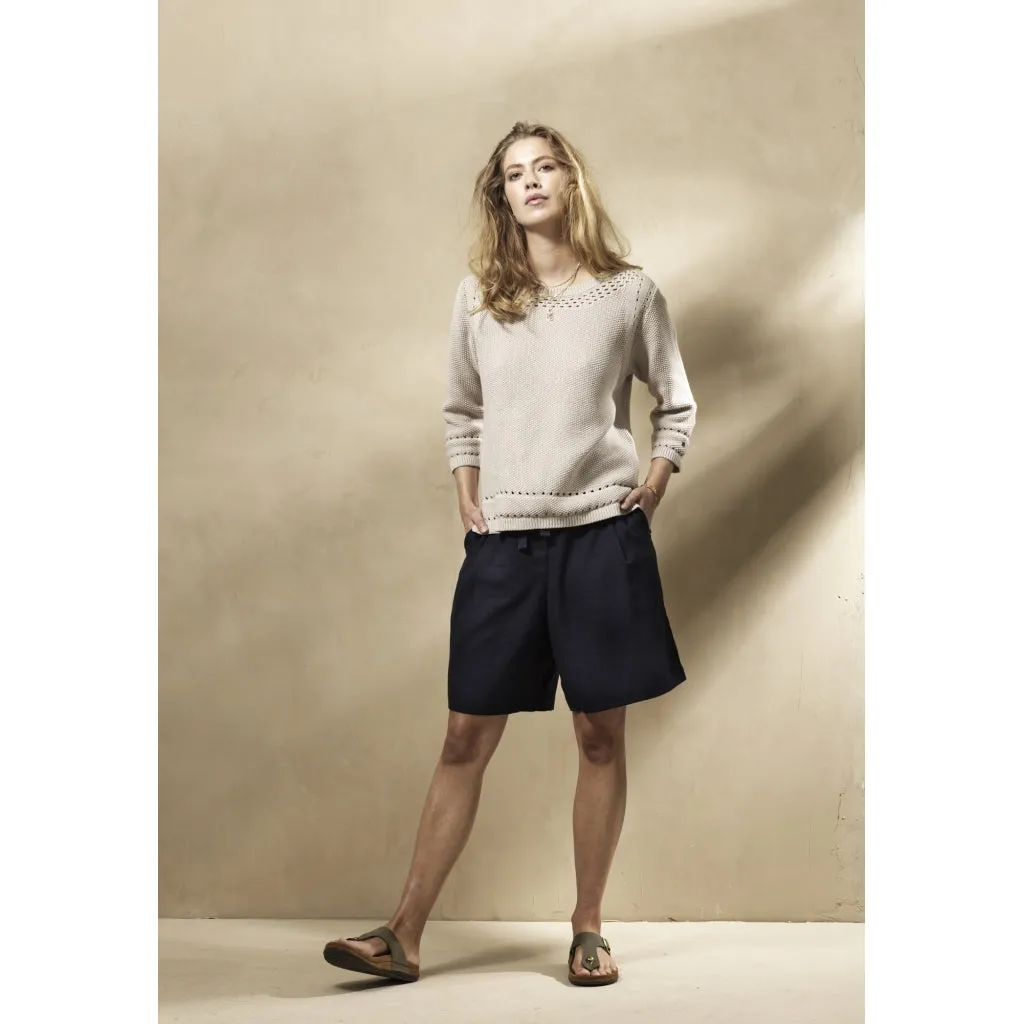 Leann Shorts - Ligth Sand Melange