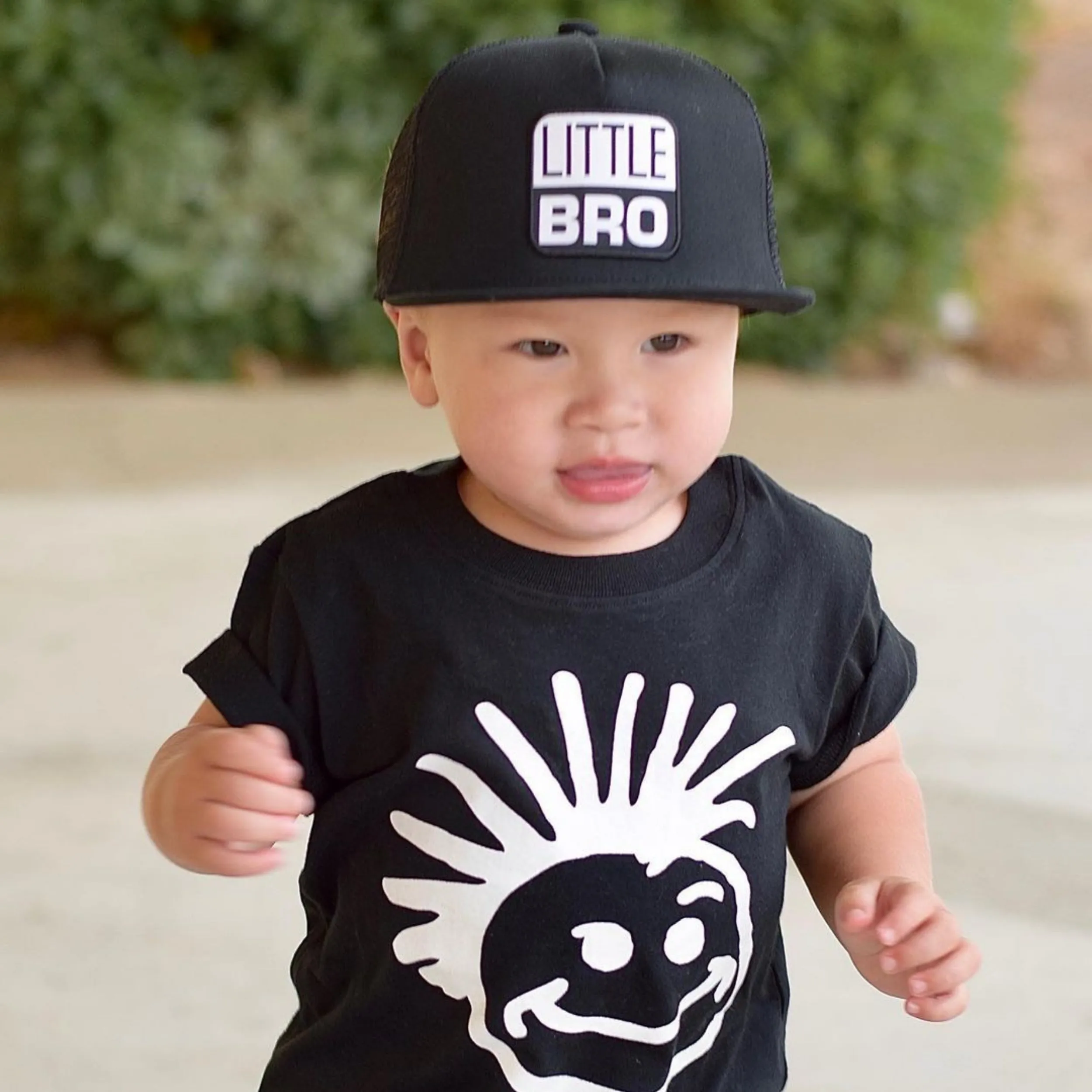 Little Bro Black Trucker Hat