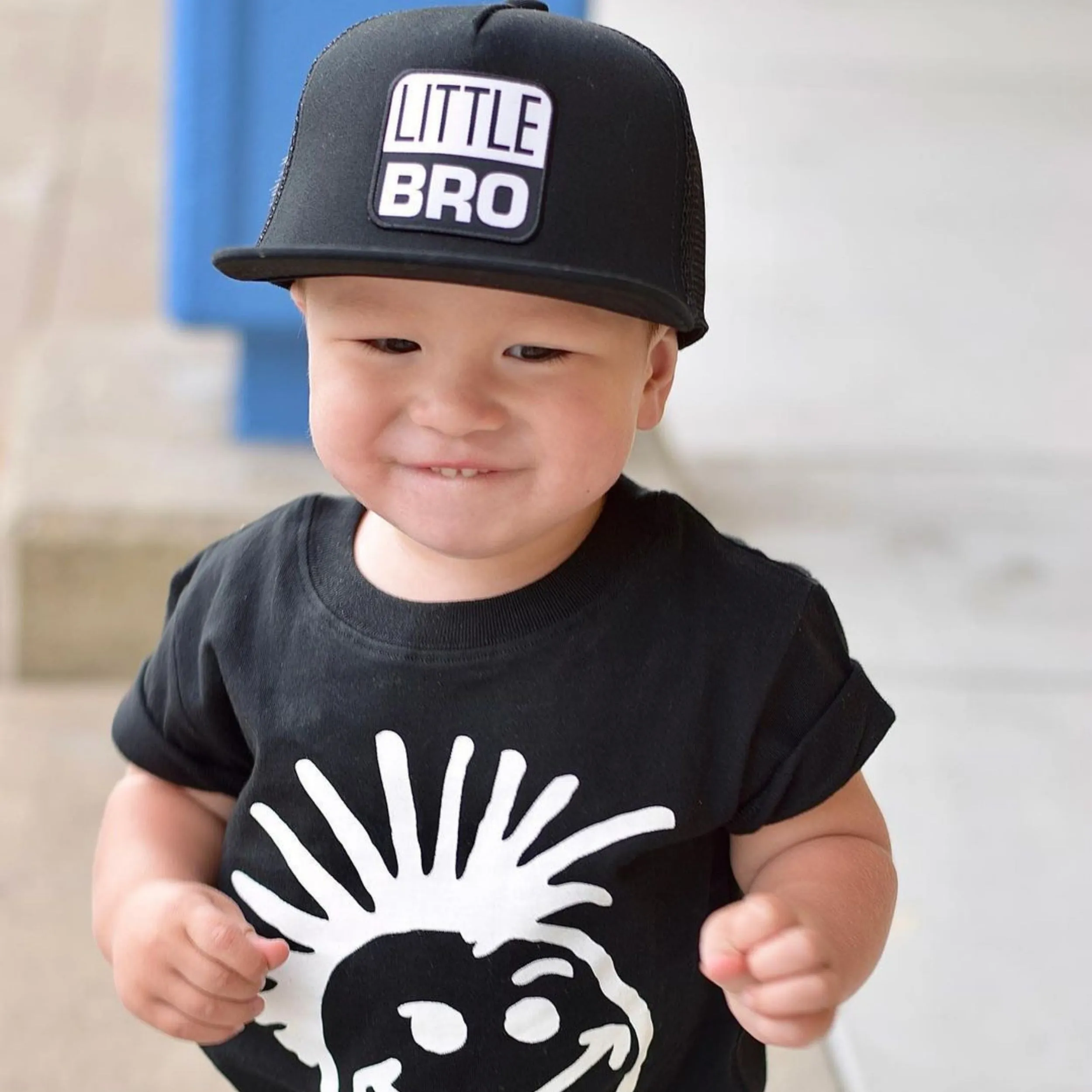 Little Bro Black Trucker Hat