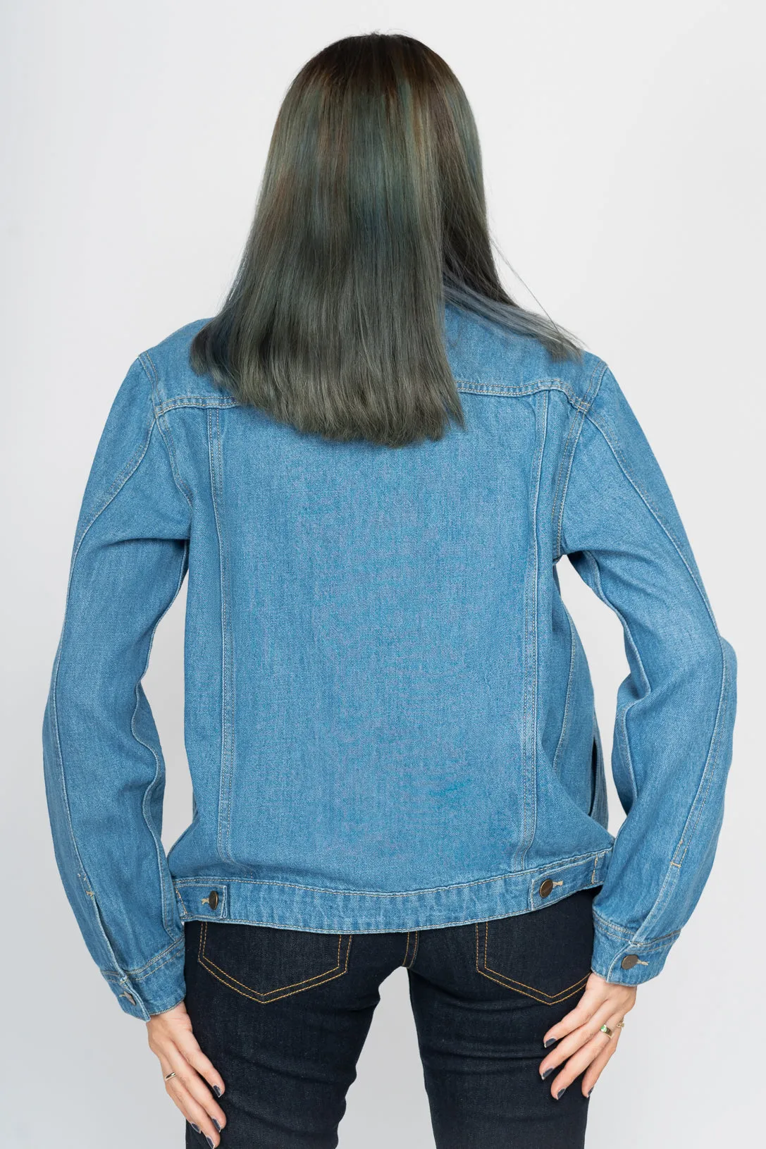 Mid-Blue Denim Trucker Jacket