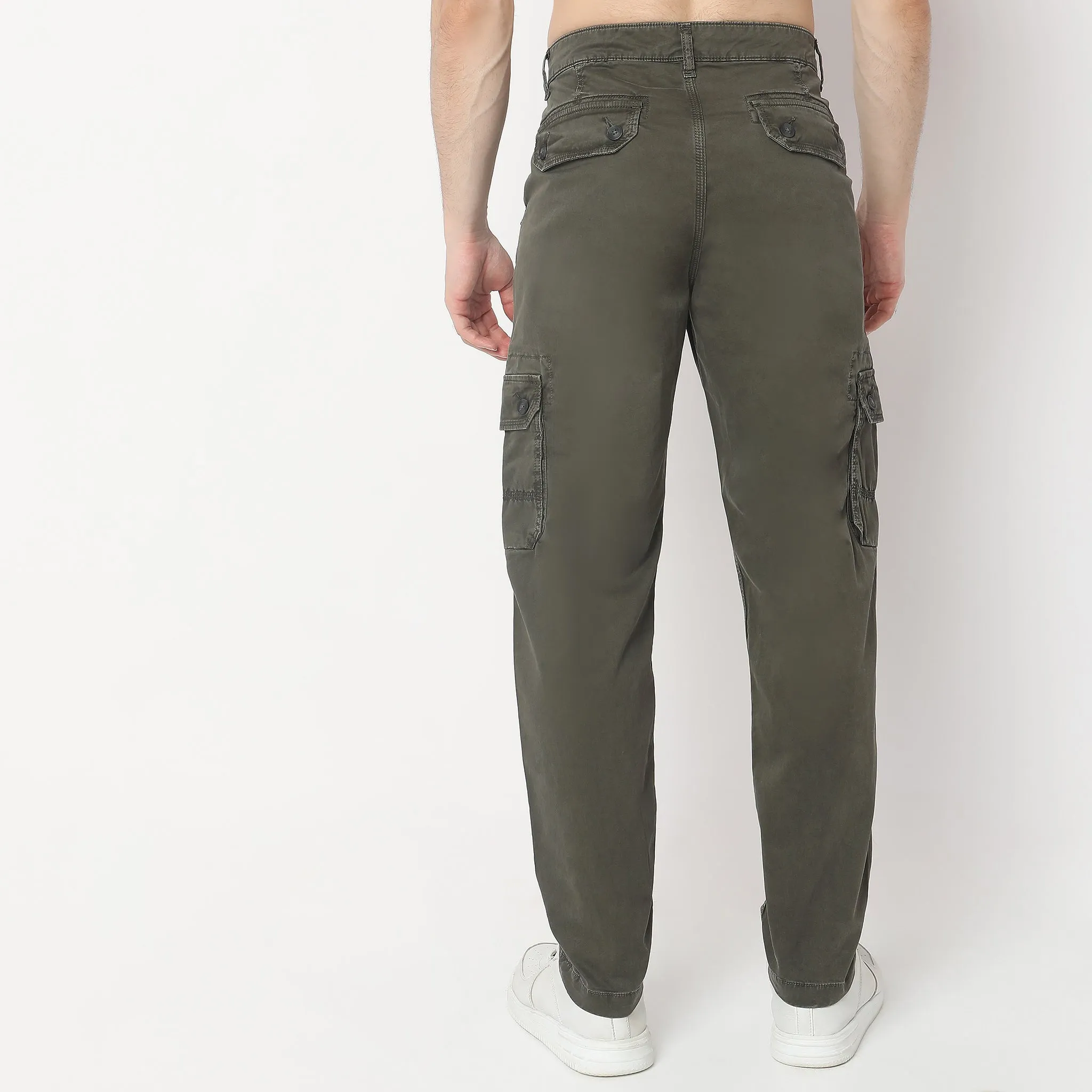 Modern Explorer - Cargo Pants - Cotton with E-Fast Stretch - Mid Rise Regular Fit