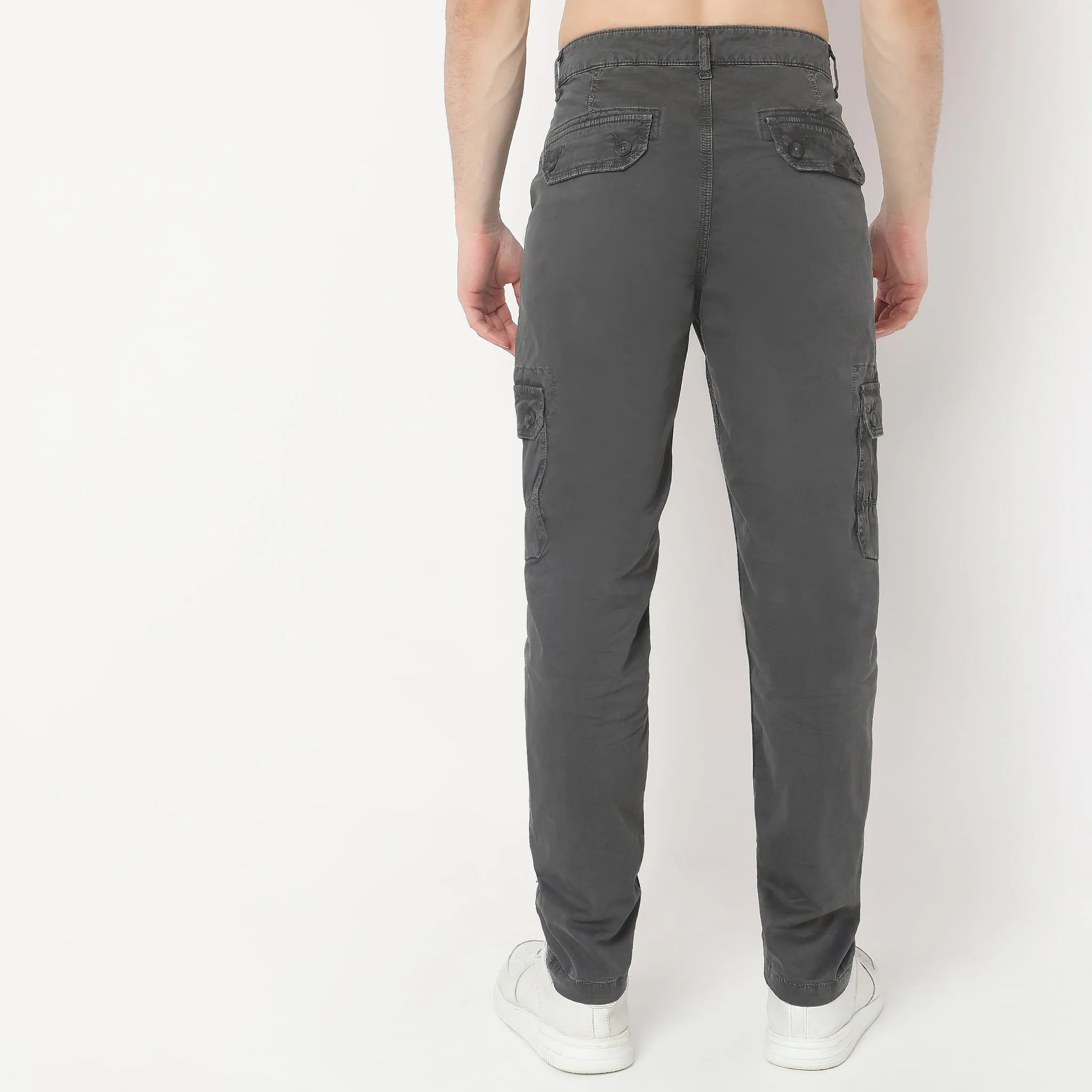 Modern Explorer - Cargo Pants - Cotton with E-Fast Stretch - Mid Rise Regular Fit