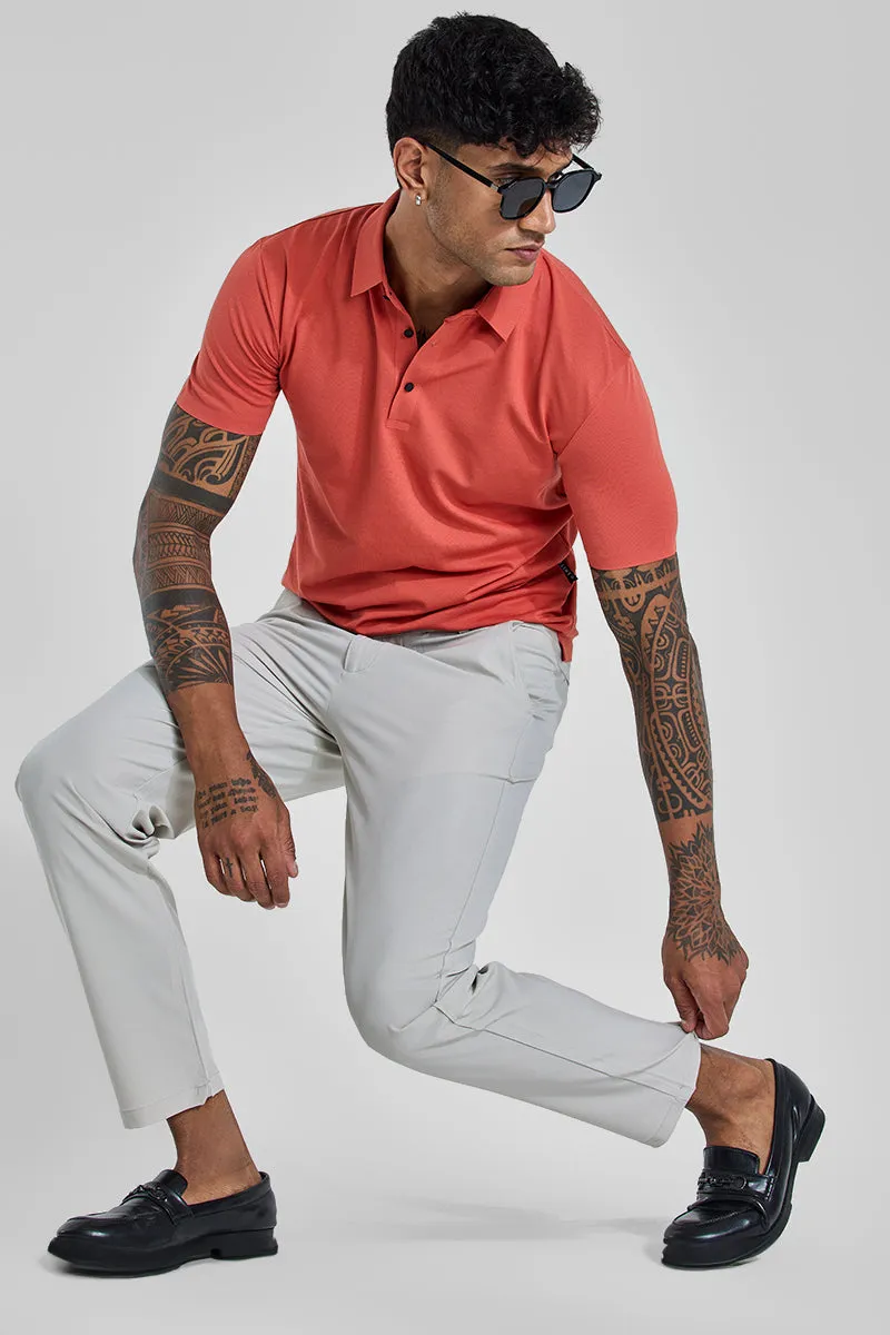 Off White Slim Fit Stretch Chinos