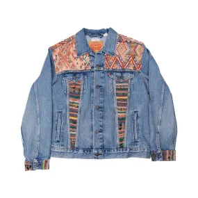 OOAK EMBELLISHED DENIM JACKET - SIZE L - NO. 13764