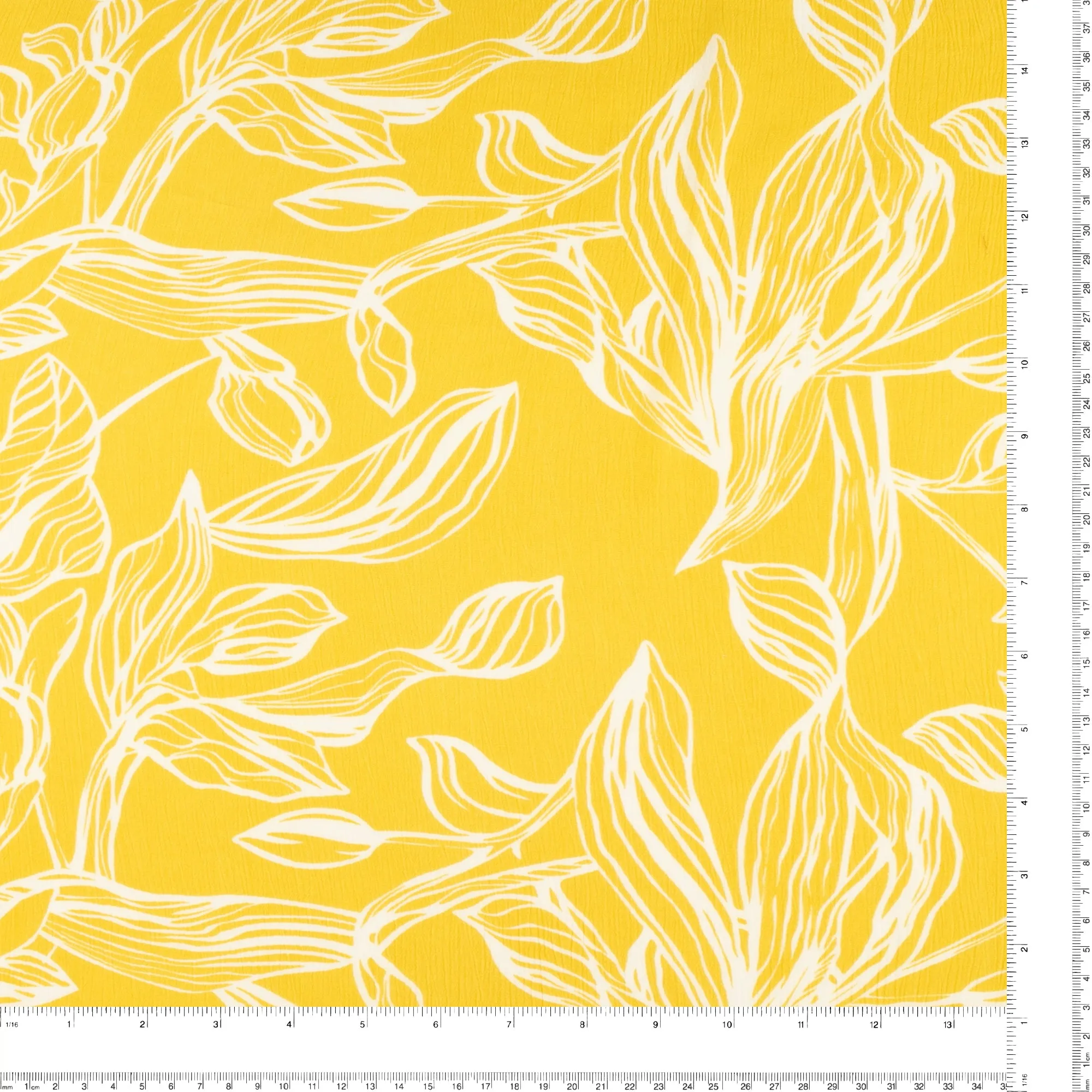 Printed Crinkled Yoryu - DELILAH - 004 - Yellow