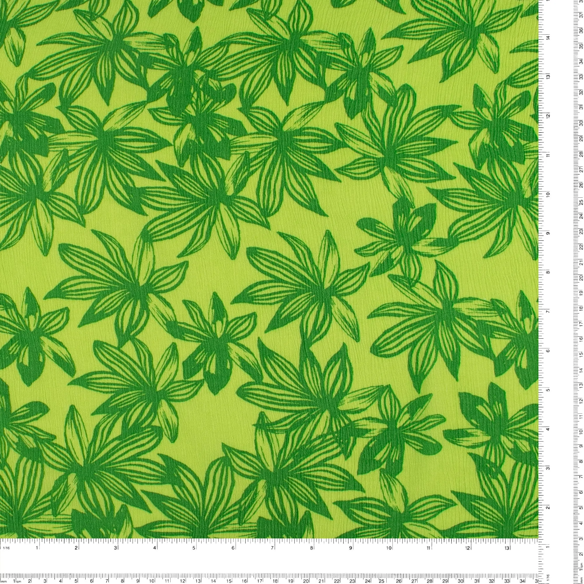 Printed Crinkled Yoryu - DELILAH - 016 - Green