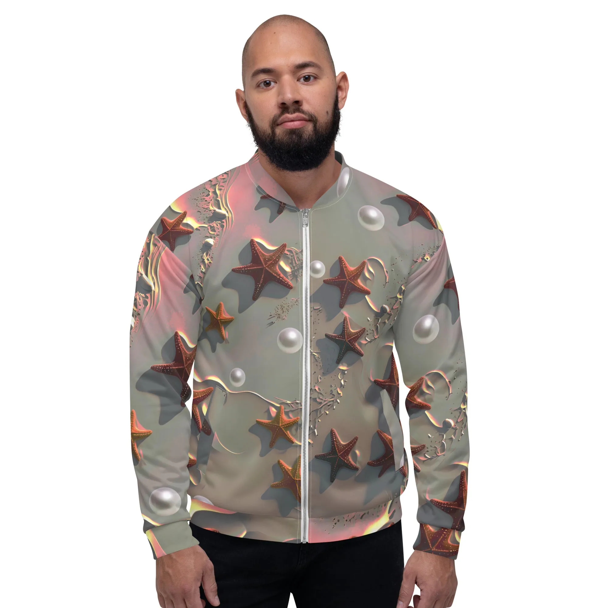 "Whispers of the Ocean" Collection - Unisex Bomber Jacket