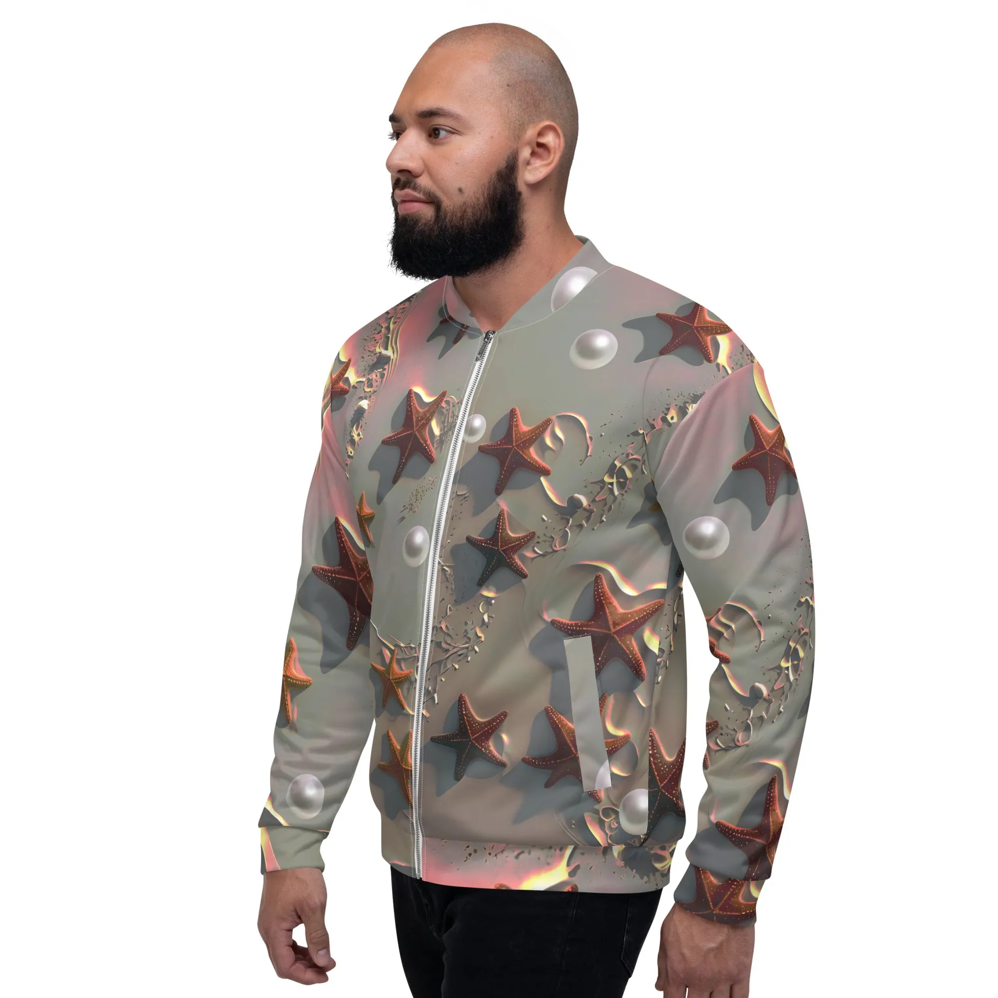 "Whispers of the Ocean" Collection - Unisex Bomber Jacket