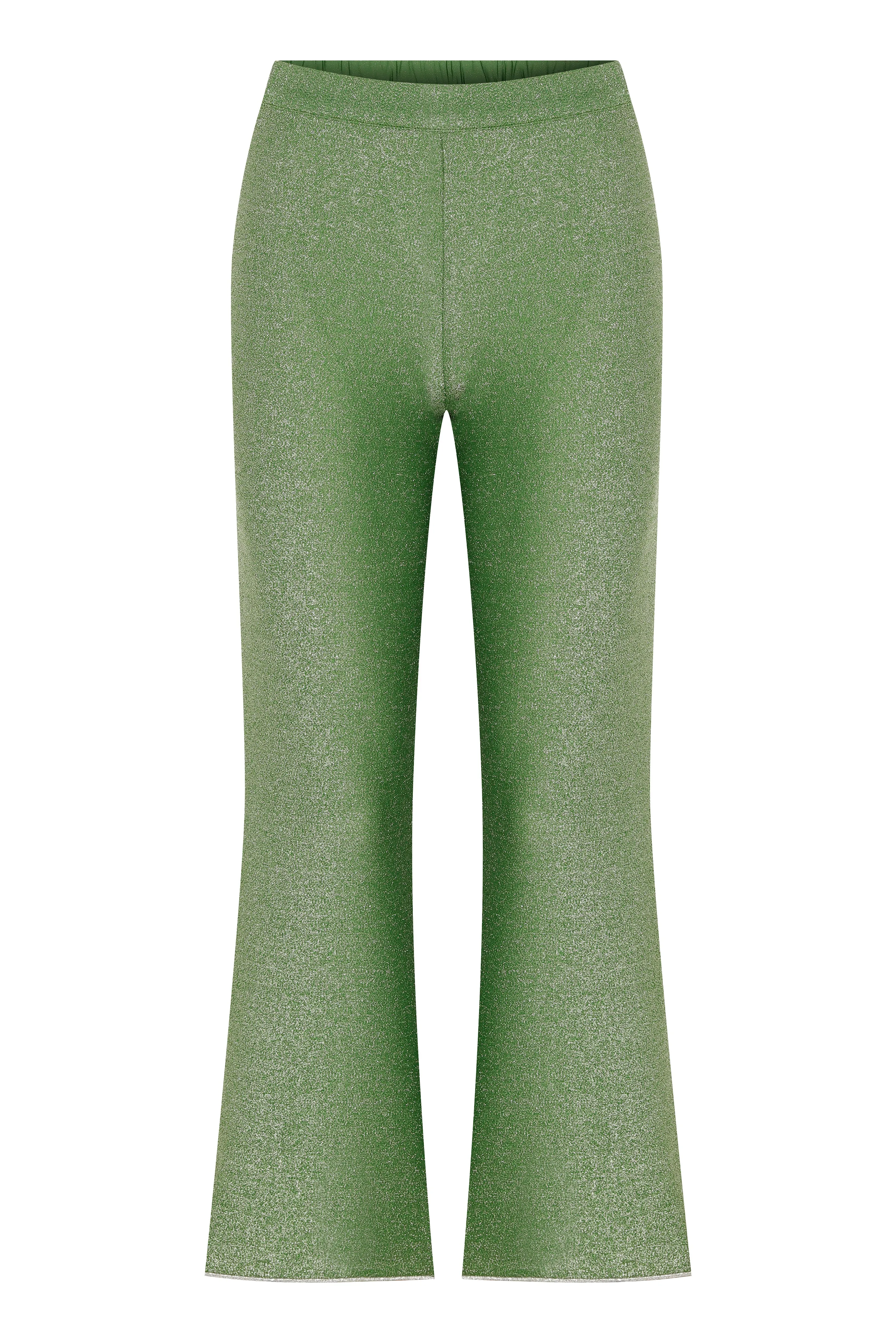 Roda Glitter Trousers Green