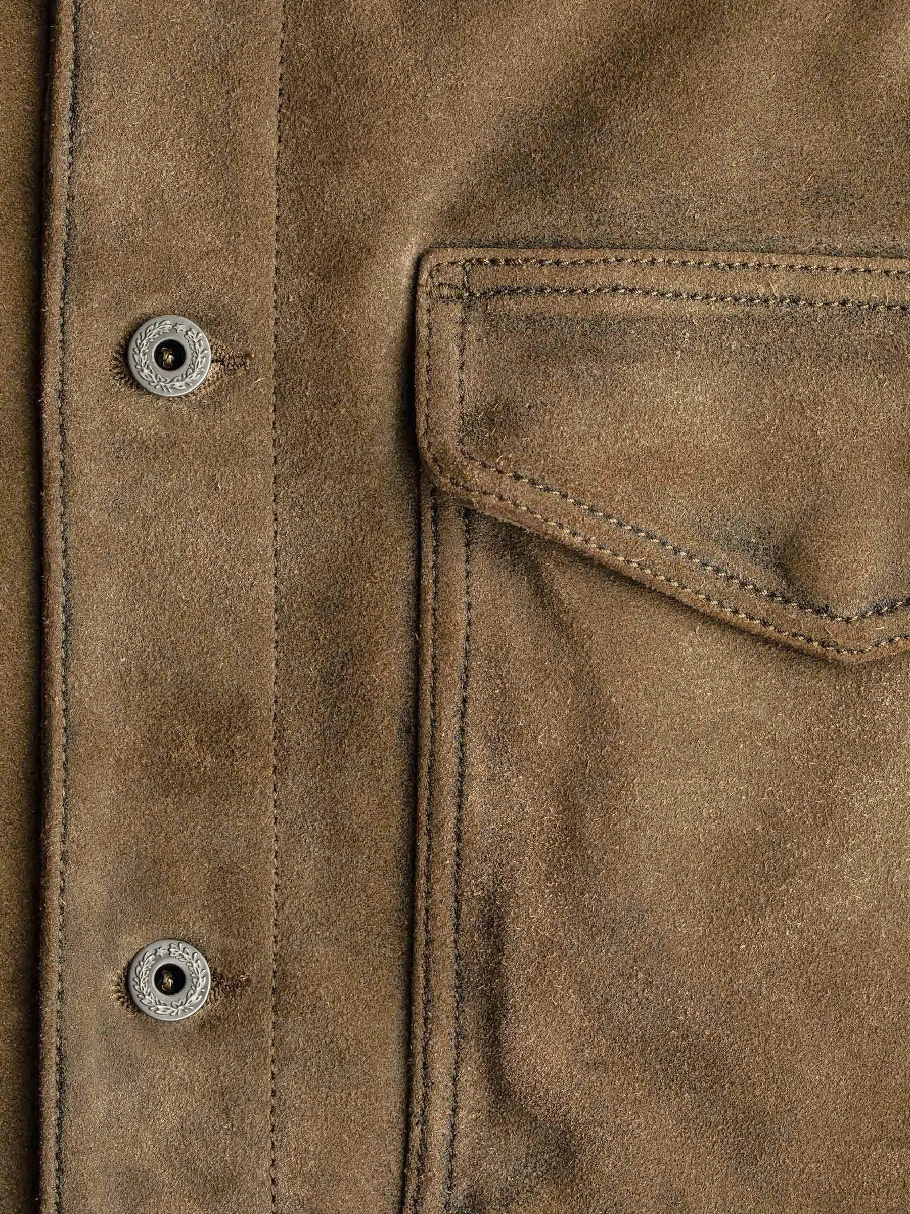 Saddle Vintage Suede Interstate Jacket