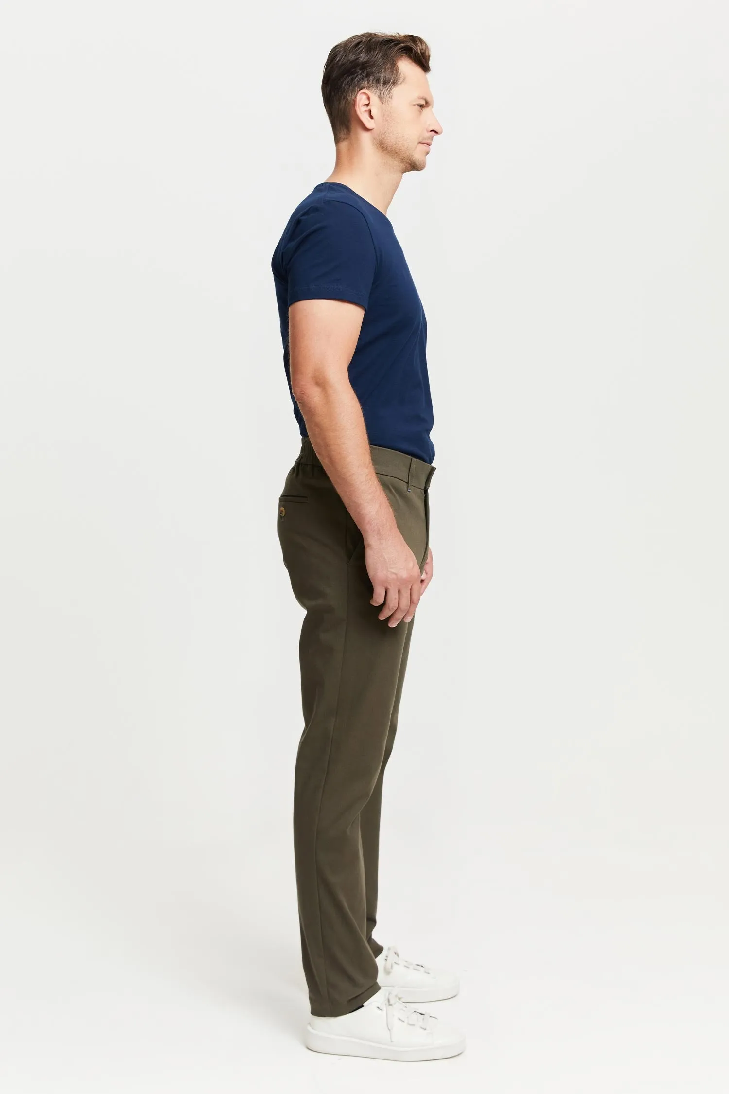 Seppo Organic Cotton Chinos Trousers Green