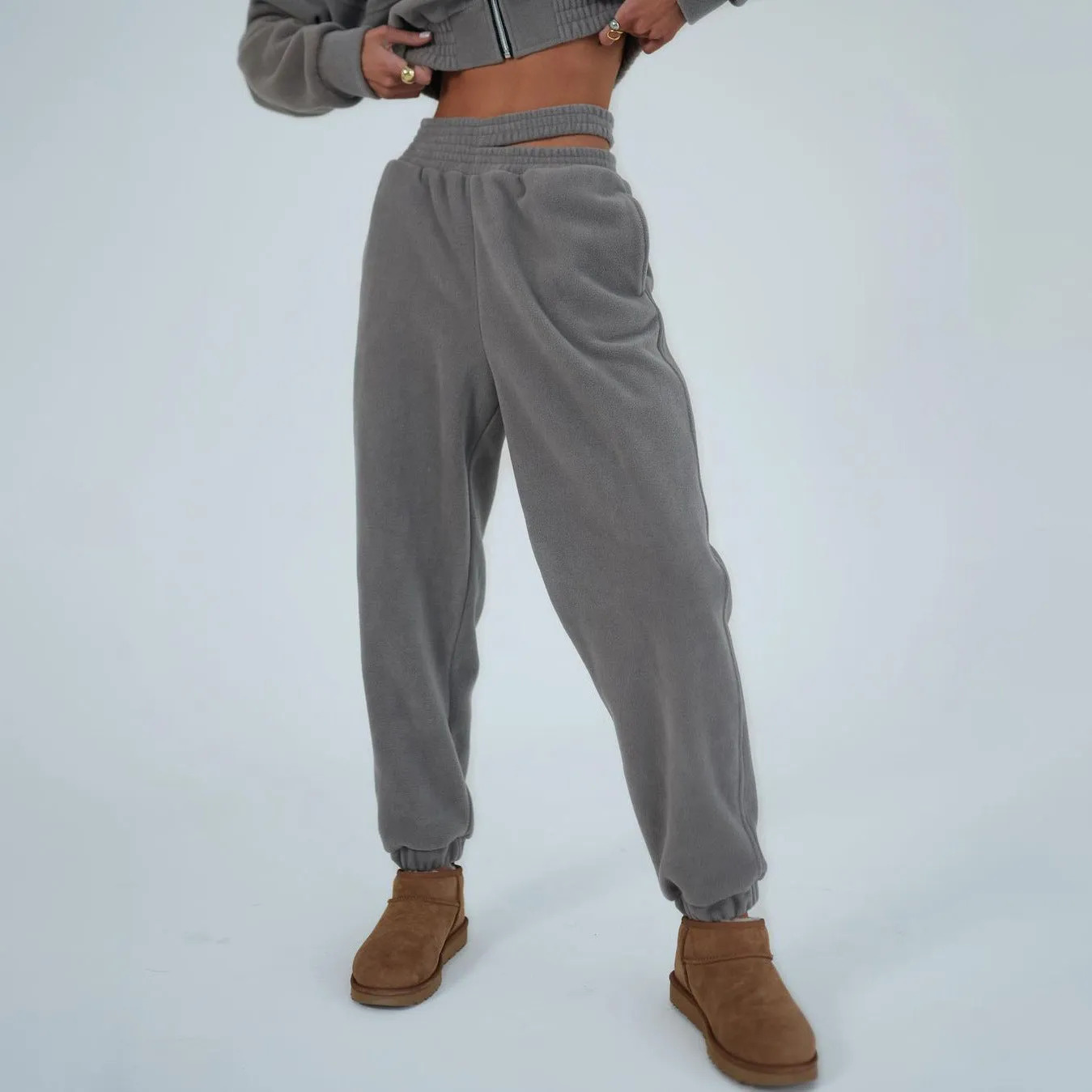 Two-piece loungewear suit