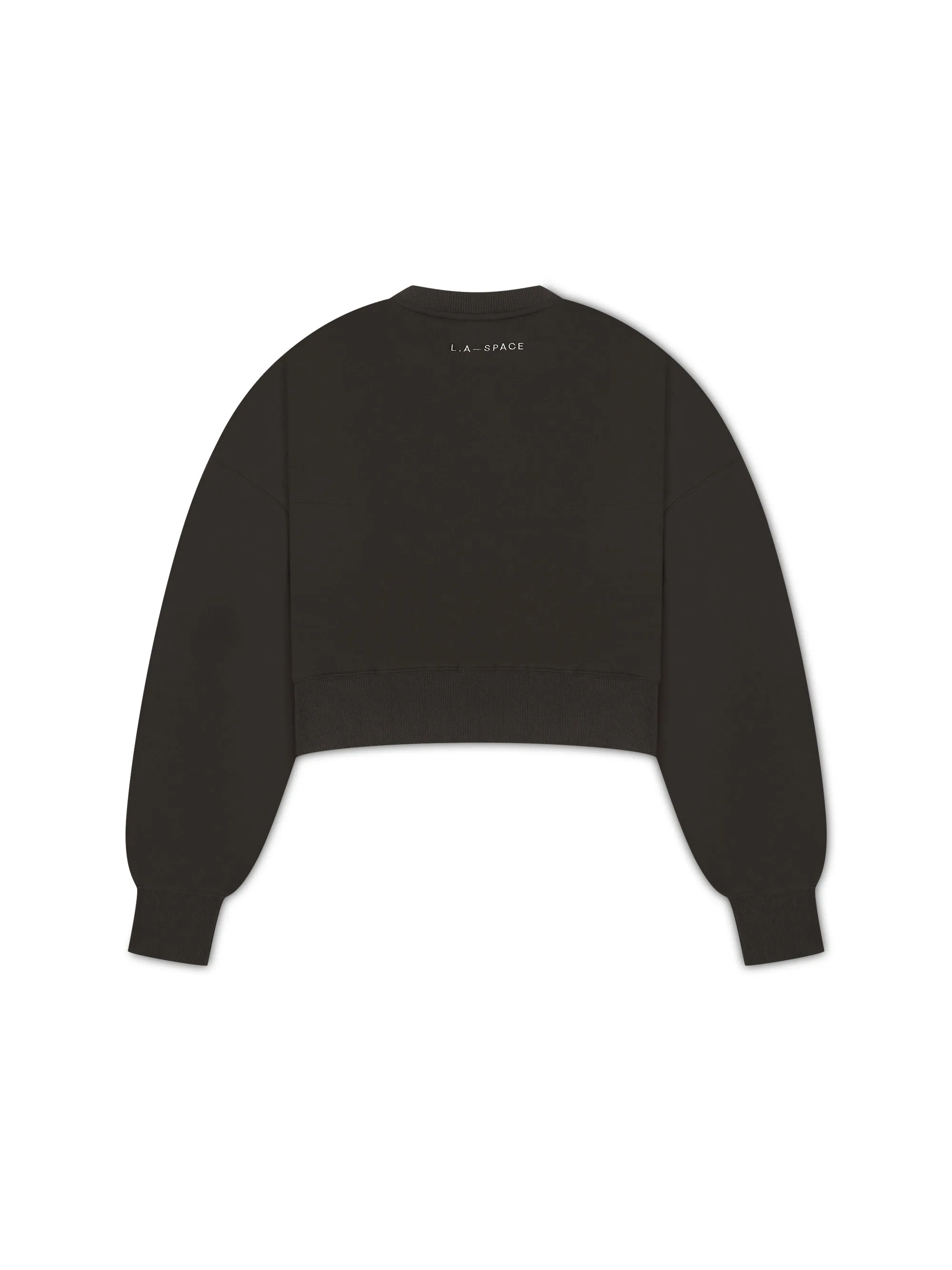 'UNIVERSITE' CROPPED OVERSIZED SWEATSHIRT SLATE GREY