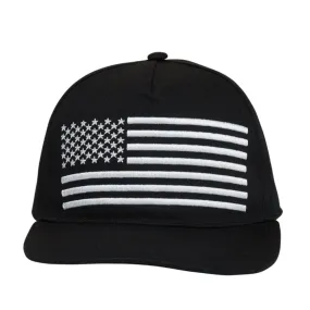 USA Bw Flag Trucker Hat