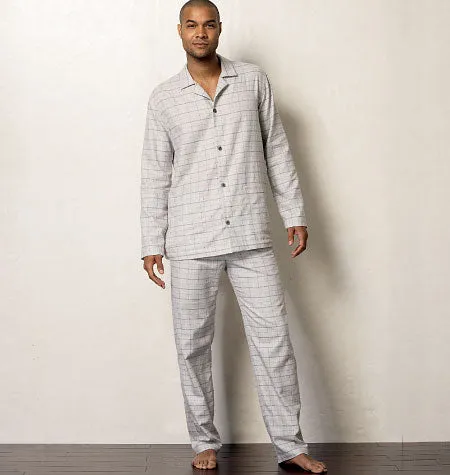 V8964 Men's Robe, Top, Shorts and Pants - Mens