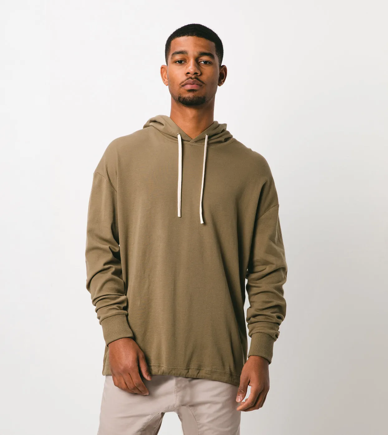 Waffle Rugger Hood LS Tee Grass - Sale