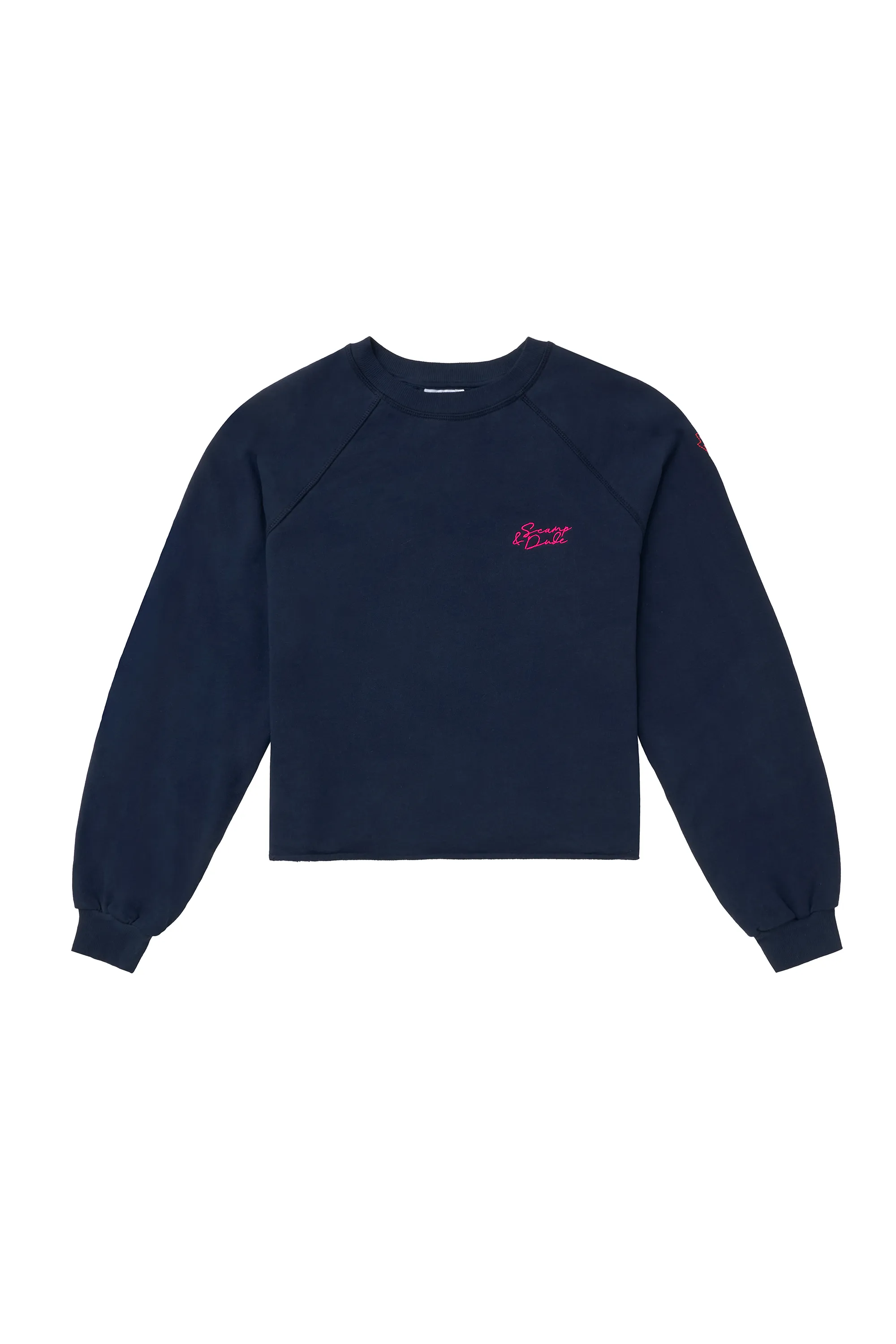 Washed Navy Cropped Sweatshirt