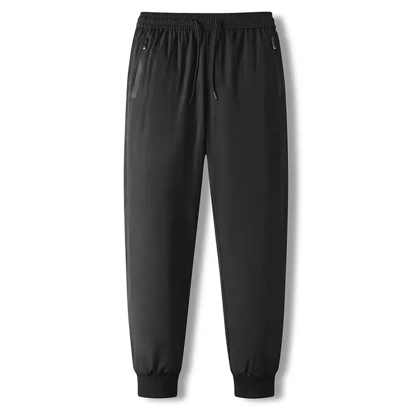 Winter Elastic Waist Down Trousers