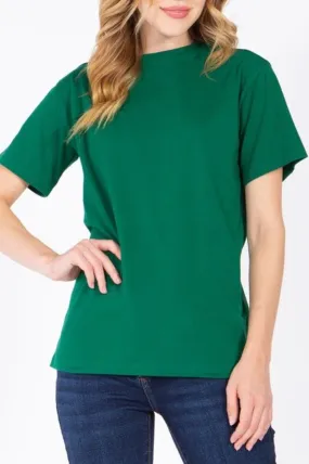 Women's Casual Short Sleeve Round Neck T Shirts Tops