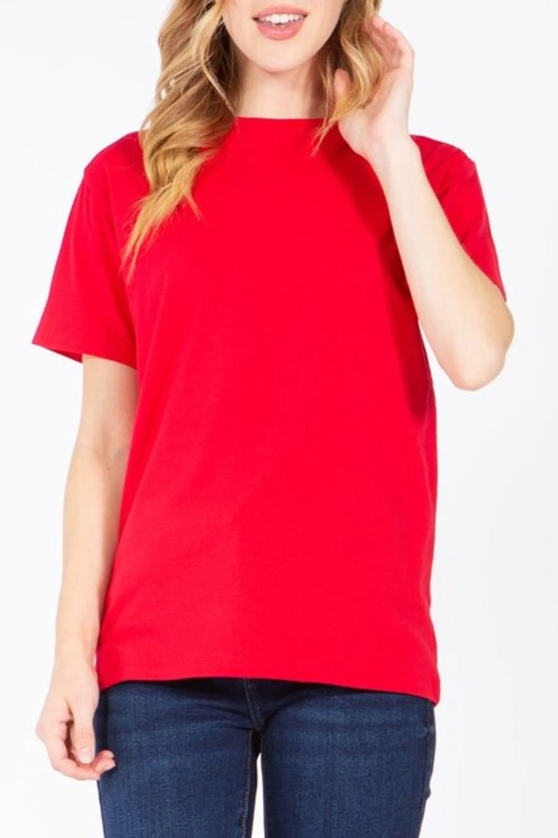 Women's Casual Short Sleeve Round Neck T Shirts Tops