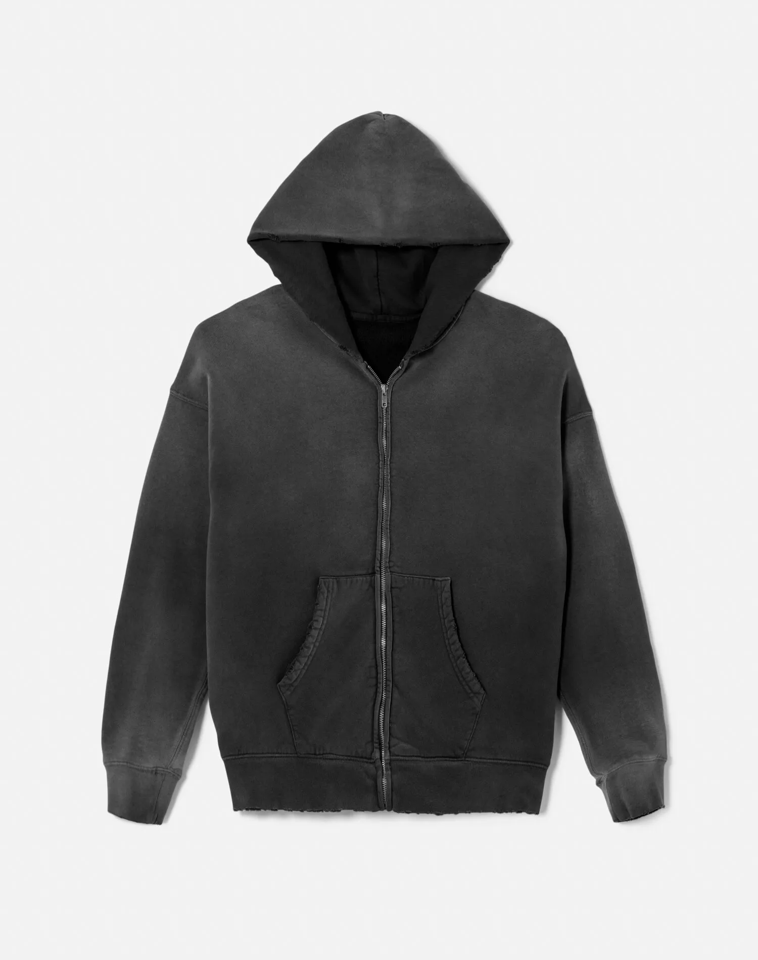 Zip Hoody - Sun Faded Black